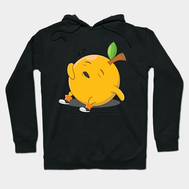 sleep orange Hoodie by Tania Merch